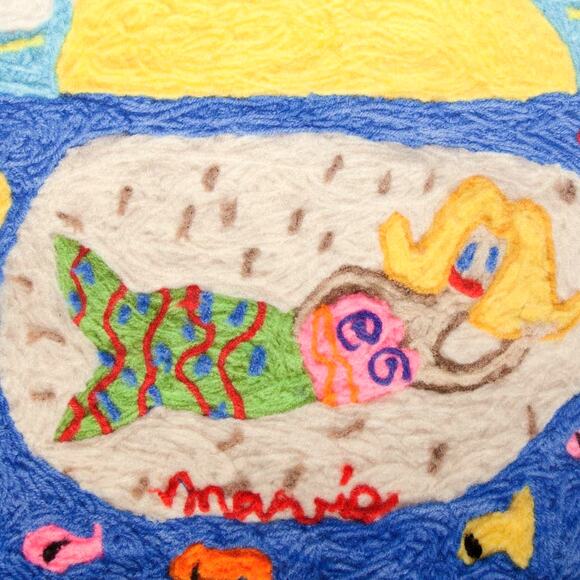 Mermaid Soft Fleece Baby Blanket NEW 30x40" - A4989 - Picture 4 of 4